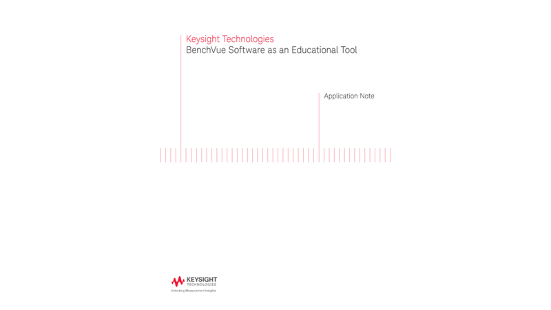 BenchVue Software as an Educational Tool